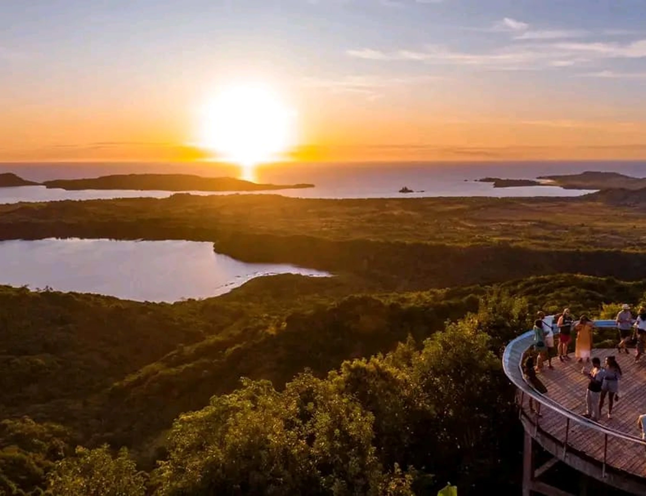 Sunset and panorama in Mont Passot